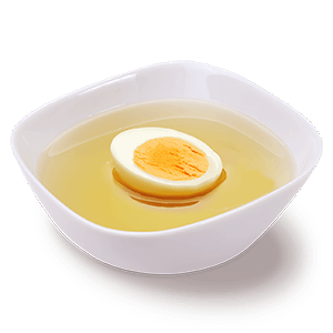 Бульон куриный с яйцом